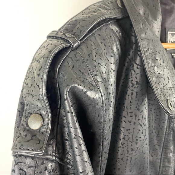 Vintage Gino Di Giorgio by Cominy Leather Bomber Jacket Men's Size Large 80s 90s - Picture 4 of 16